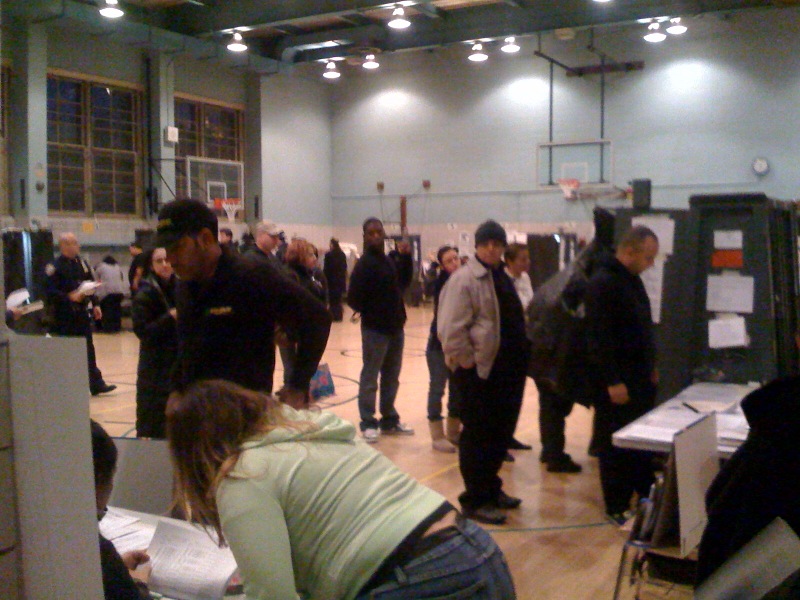 Voting in Williamsburg, Brooklyn