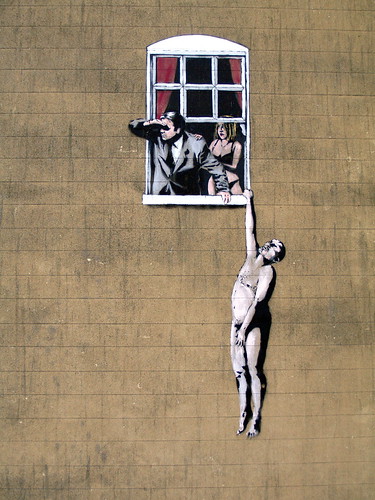 Banksy  Window Lovers