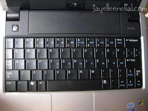 laptop keyboard keys. The keyboard takes some
