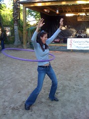 Kelly getting down with a hula hoop!!