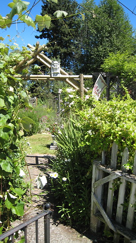 Entrance to back gardens