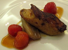 Foie Gras with Sweet & Sour Tomatoes