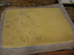 getting ready for the oven