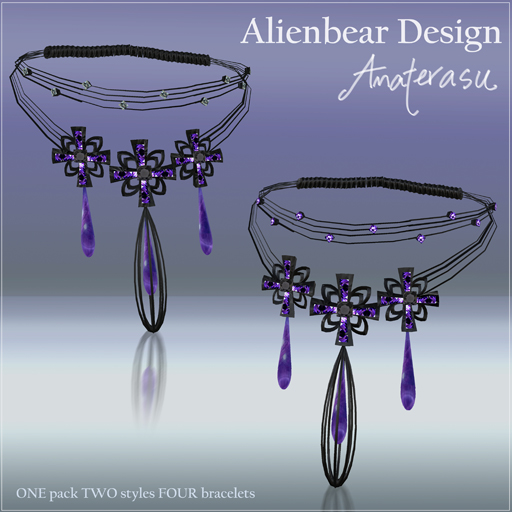 Dark Princess Amaterasu bracelets purple