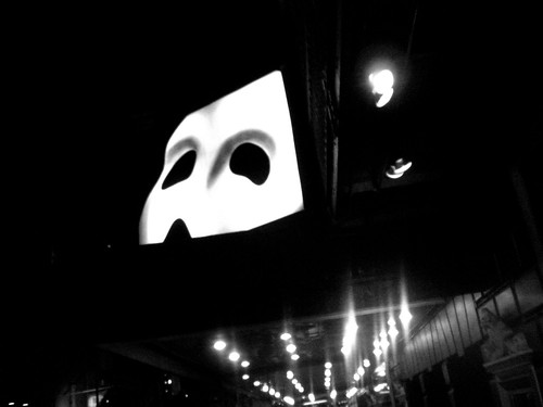 Phantom of Opera mask B&W
