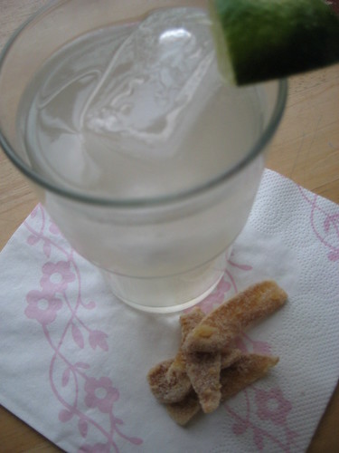 homemade ginger ale and its candy