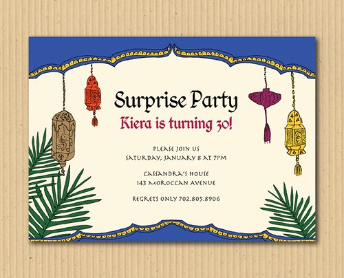 Moroccan Invitation Party Design - DIY Printables