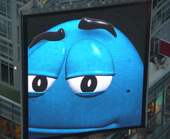 Blue M&M  in Times Square