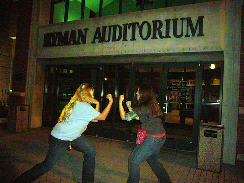 Duking it out at the Ryman Auditorium