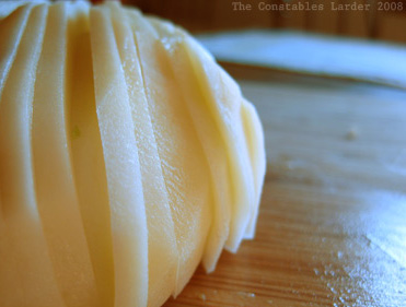 sliced potato