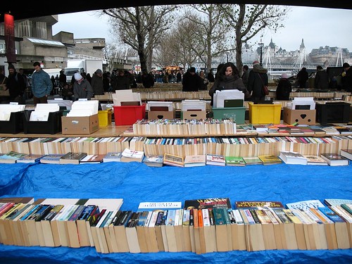 Books under Waterloo Bridge