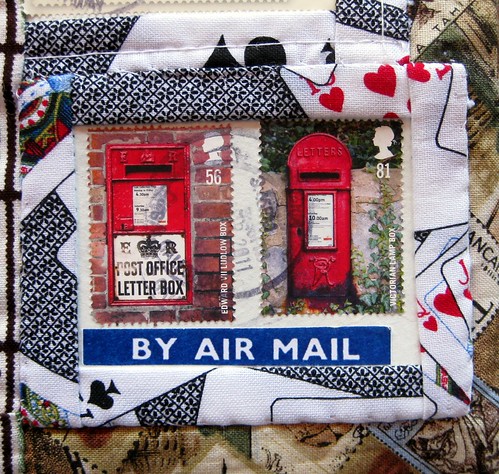 By air mail with postbox stamps