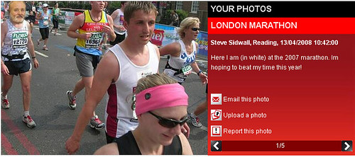 Fake London Marathon Photo