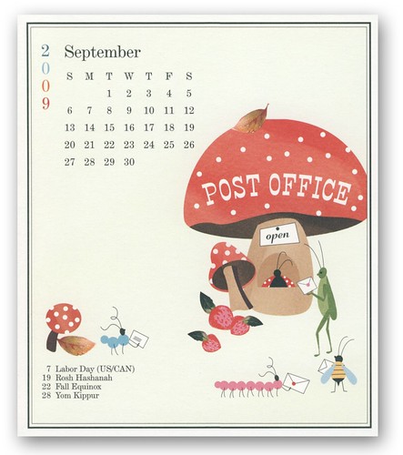 September 2009 Whimsey Delight Desktop Calendar