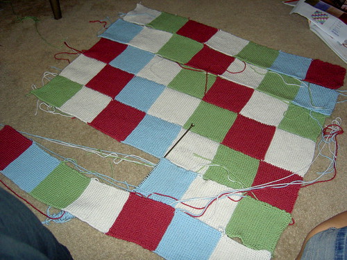 blanket in progress