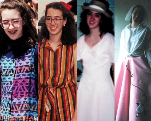 outfits my mom sewed for me throughout the years