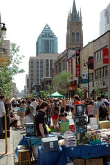 Rue Ste. Catherine, Montreal (by: caribb/Doug Bull, creative commons license)