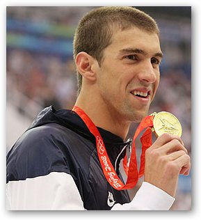 Michael Phelps Wins Gold