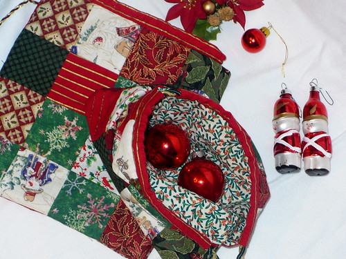 Christmas patchwork bags