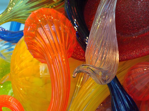 Detail of Chihuly Art Glass Sculpture