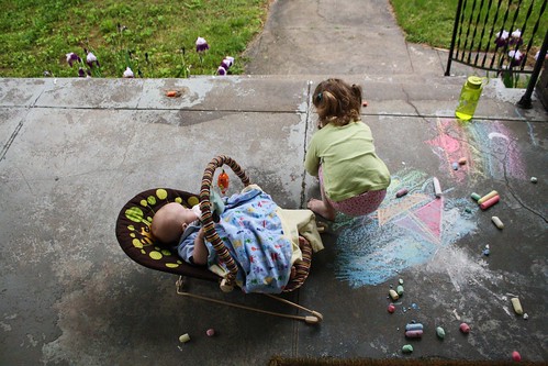 Rainy Day Chalk Art