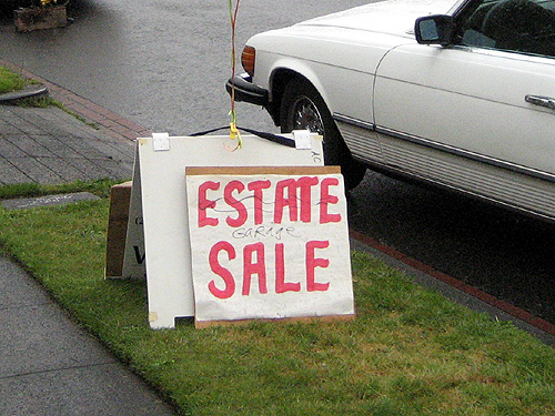 estate sale. two estate/garage sales.