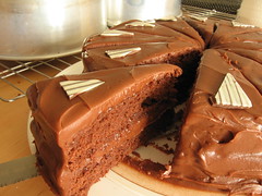 Sour-Cream Chocolate Cake with Sour-Cream Icing