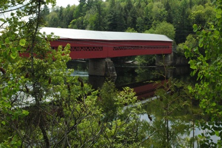 Covered bridge in Wakefield Quebec