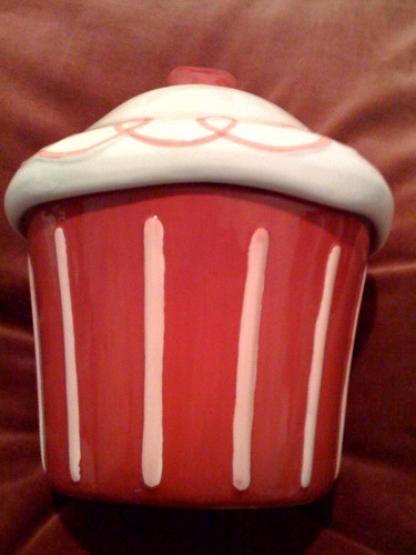 Win this giant cupcake cookie jar in our raffle December 4th