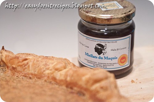 Corsican chestnut flour flan and local mountain honey