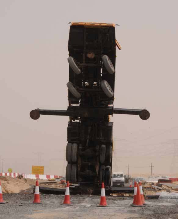 Dubai crane truck accident