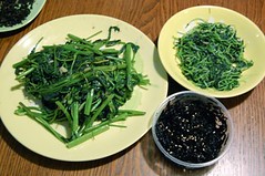 Dinner: Greens & Seaweed