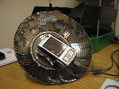 Reflecting antena for mobile data - flickr photo by wapster