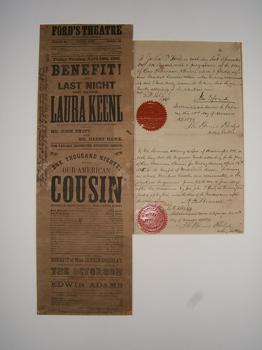 Ford’s Theatre Playbill: 1865