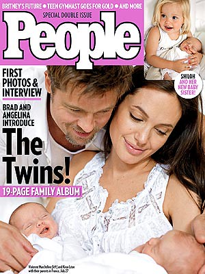 angelina jolie and brad pitt twins 2011. Jolie and Brad Pitt twins