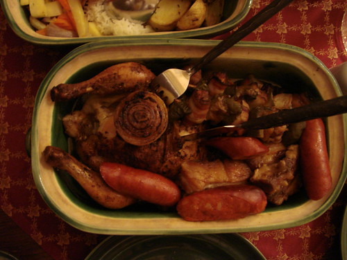 20080913-Day3-庫倫洛夫中古世紀之夜5-晚餐-全雞加香腸及烤肉串