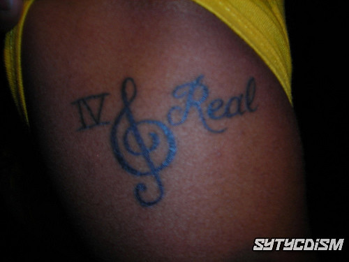 The IV Real tattoos are definitely real, although I still don't know how 
