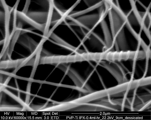 Titanium dioxide nanofiber spiral by kun0me.