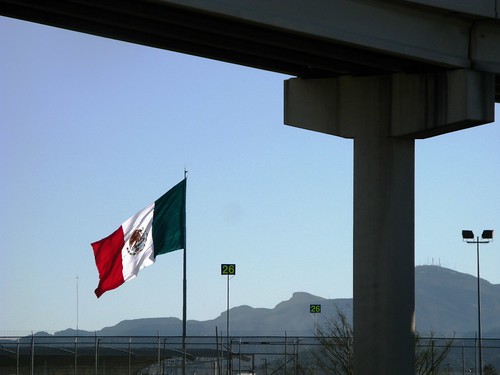 Mexican border at El Paso, Texas, USA