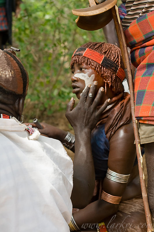 Face Painting (1), Hammer Bull-Jumping Ceremony, Southern Ethiopia, November 2007