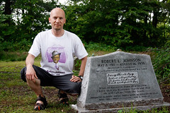 The grave of Robert Johnson Greenwood MS