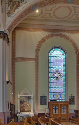 Our Lady of Victories Chapel, in Saint Louis, Missouri, USA - north transept