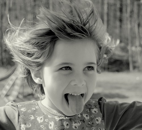 black and white photos of children. Crazy hair lack and white by