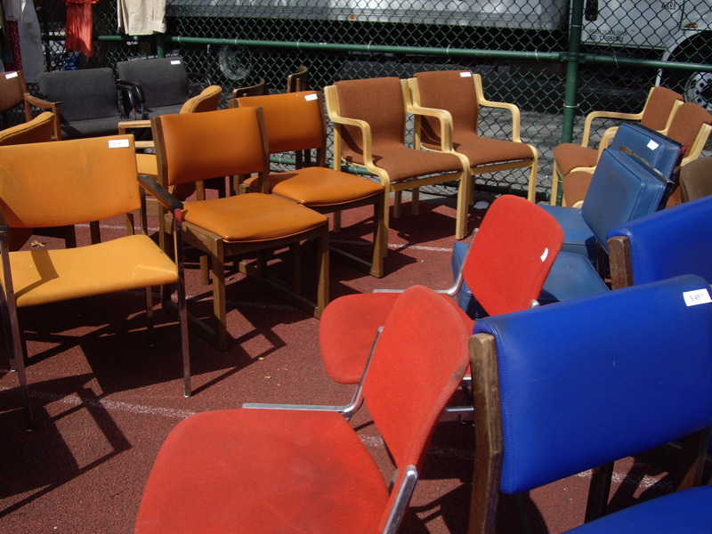 Vintage Chairs at Brooklyn Flea