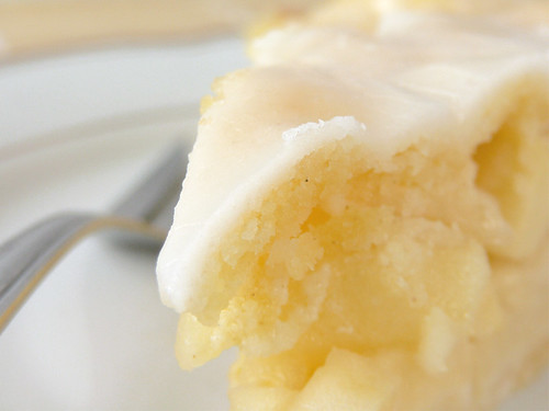 German Covered Apple Cake with Lemon Icing