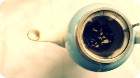 Chai tea brewing