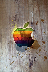 Apple IPhone wallpaper wood style