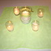 Green candle centerpiece