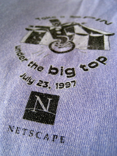 Netscape, take a spin under the big top T-shirt