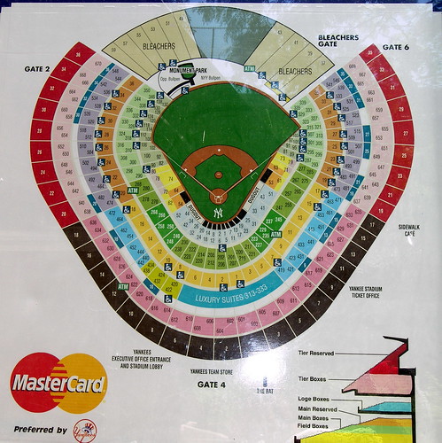 new york yankees stadium seating chart. Yankee Stadium Seating Chart